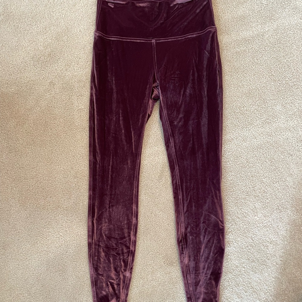 Lululemon velvet Wunder Under high rise leggings